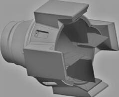 海麻雀防空导弹燃气舵结构示意图