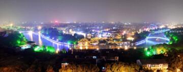 扬州三湾夜景